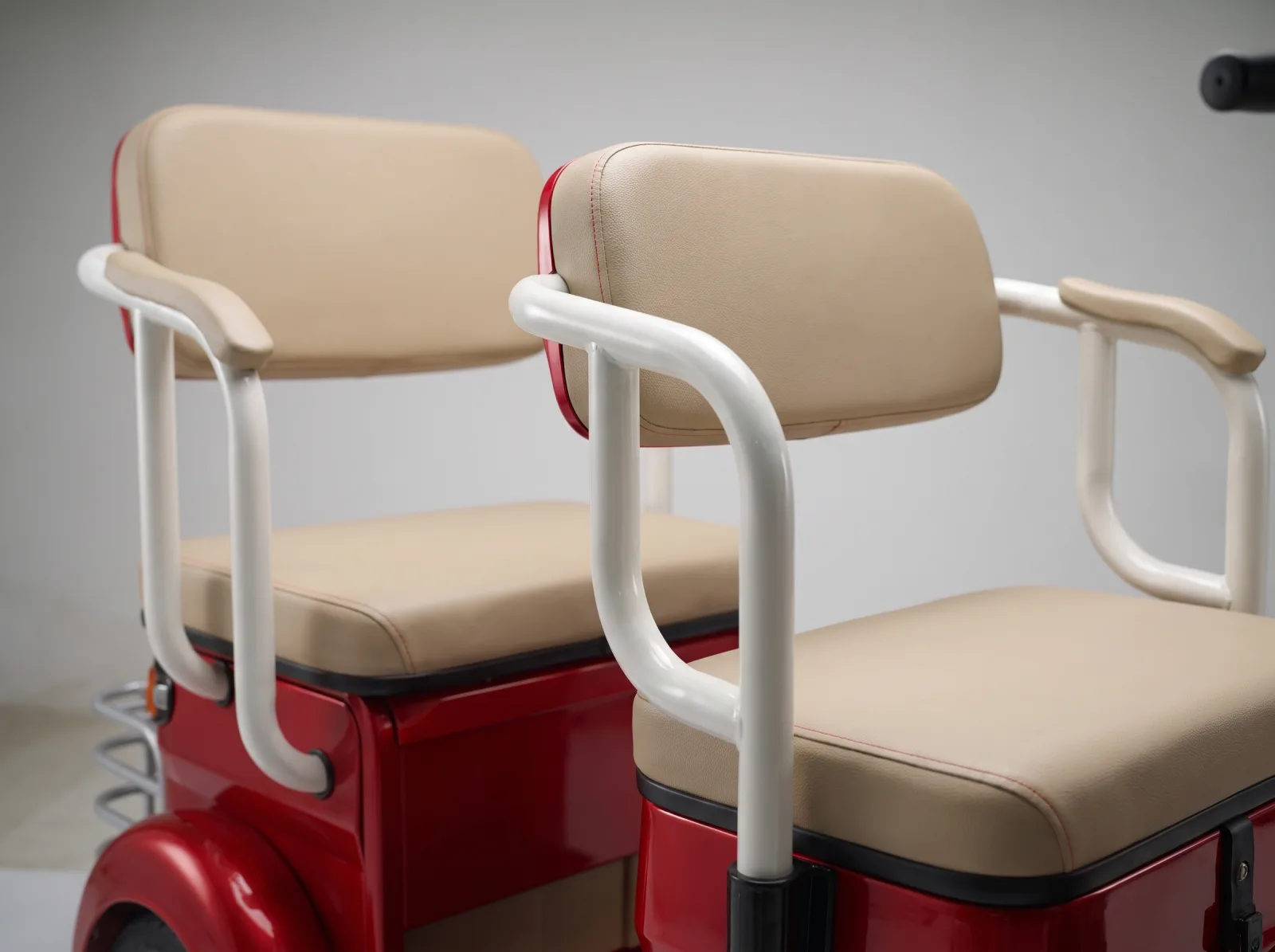 The NJA-7's two padded passenger seats with grab rails