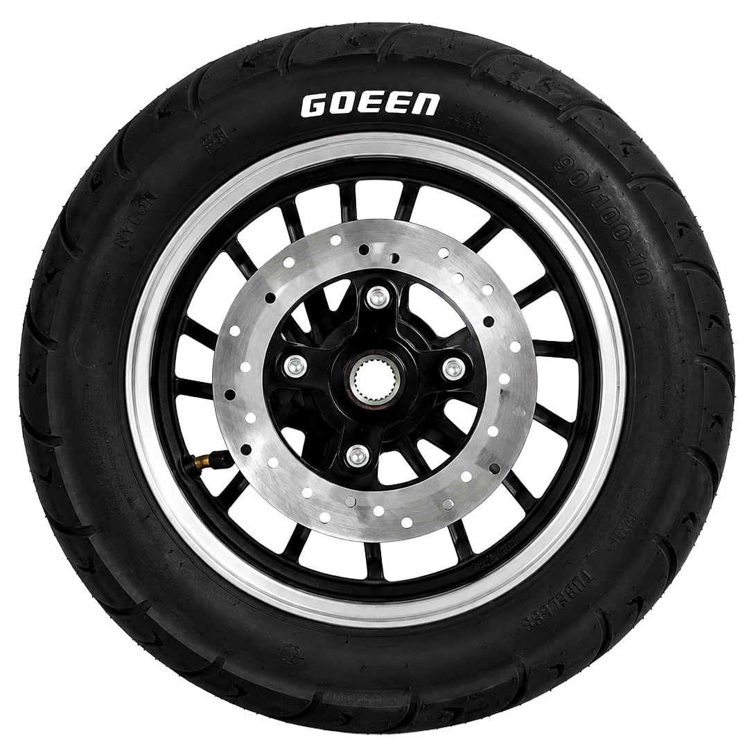 CHALO 1000 V2 tubeless tyre and alloy wheel